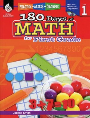 Practice, Assess, Diagnose: 180 Days of Math for First Grade  -     By: Jodene Smith
