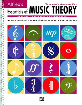 Essentials of Music Theory, Teacher's Answer Key & 2 Ear Training CDs  - 