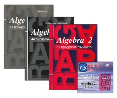 Saxon Math Algebra 2, 3rd Edition Home Study Kit & Teaching Tape Technology DVD Set Bundle  - 