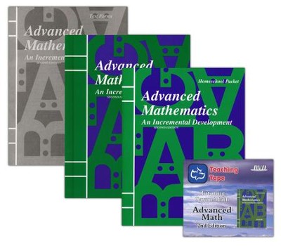 Saxon Math Advanced Math, 2nd Edition Home Study Kit & Teaching Tape Technology DVD Set Bundle  - 