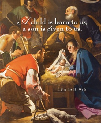 A Child Nativity Christmas Large Bulletins, 50  - 