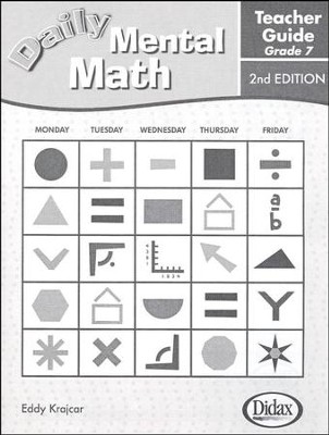 Daily Mental Math Grade 7 Teacher's Edition   - 