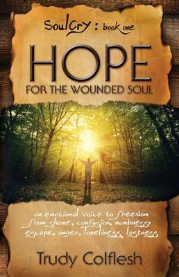 Hope for the Wounded Soul, Soulcry Book 1: An Emotional Voice to Freedom from Shame, Confusion, Numbness, Escape, Anger, Loneliness, Lostness  -     By: Trudy Colflesh
