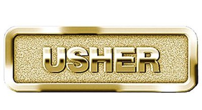 Usher Badge, Brass   - 