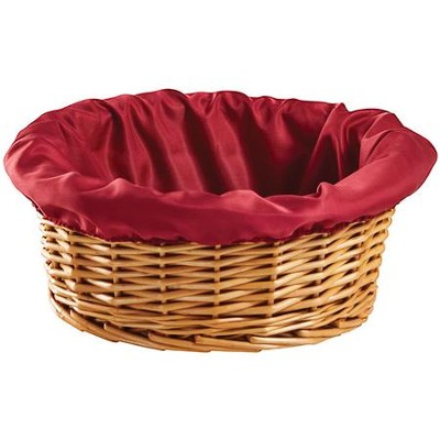 Round Woven Reed Receiving Basket without Handle  - 
