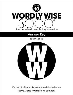 Wordly Wise 3000 Book 10 Key (4th Edition; Homeschool  Edition)  - 