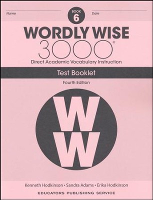 Wordly Wise 3000 Book 6 Tests (4th Edition; Homeschool Edition ...