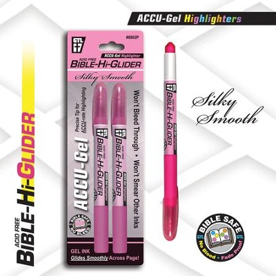 Gel Bible Highlighter 2 Pack, Pink  - 