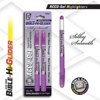 Gel Bible Highlighter 2 Pack, Purple  - 
