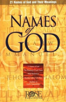 Names of God, Pamphlet   - 