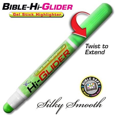 Bible Hi-Glider Gel Stick Marker, Green   - 