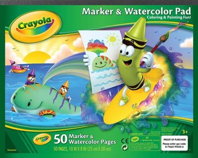 Crayola, Marker and Watercolor Pad  - 