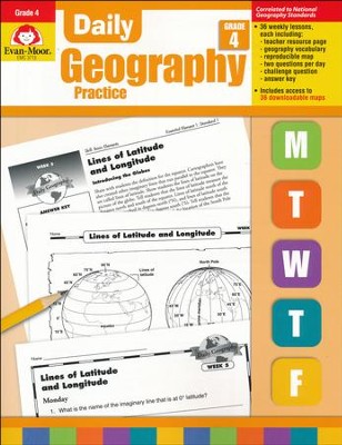 Daily Geography Practice, Grade 4   - 