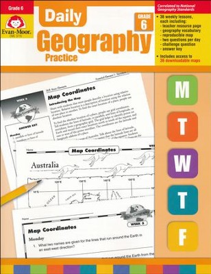Daily Geography Practice, Grade 6   - 