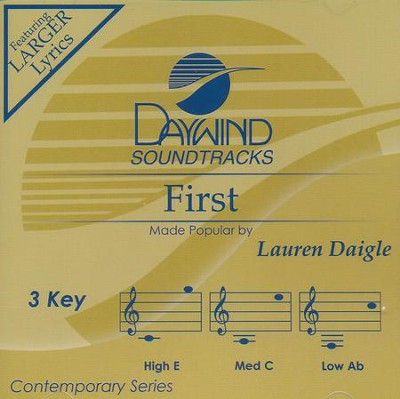 First, Accompaniment CD   -     By: Lauren Daigle
