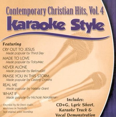 karaoke vol contemporary christian hits cd christianbook daywind cdg style
