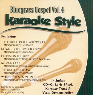 Bluegrass Gospel Volume 4, Karaoke Style CD   - 