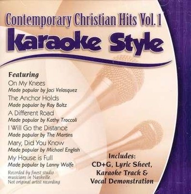 Contemporary Christian Hits, Volume 1, Karaoke Style CD   - 