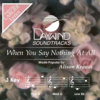 When You Say Nothing At All (3 Key), Accompaniment CD   -     By: Alison Krauss
