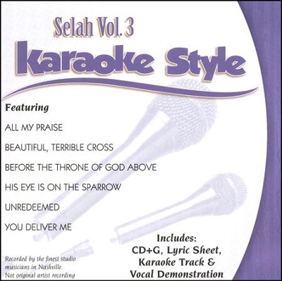 Selah, Volume 3, Karaoke Style CD    - 