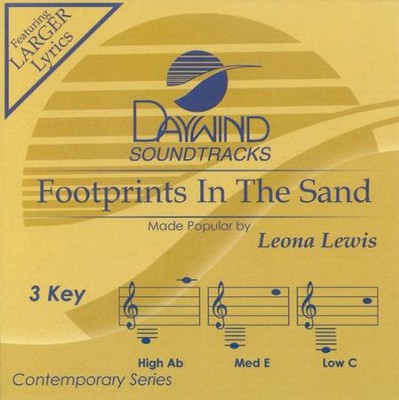 Footprints in the Sand, Accompaniment CD: Leona Lewis - Christianbook.com