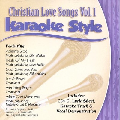 Christian Love Songs, Volume 1, Karaoke Style CD   - 