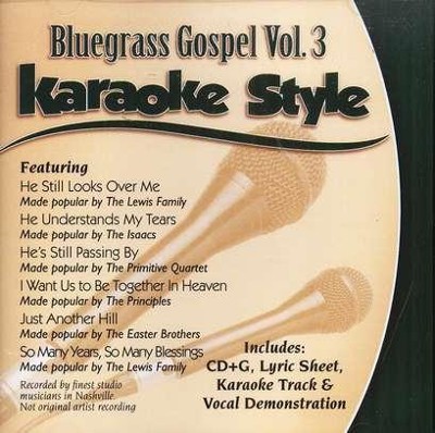 Bluegrass Gospel, Vol. 3, Karaoke CD   - 