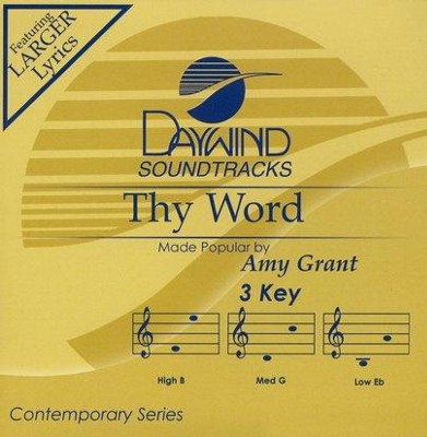 Thy Word, Accompaniment CD   -     By: Amy Grant
