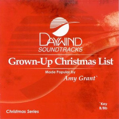 Grown-Up Christmas List, Accompaniment CD   -     By: Amy Grant
