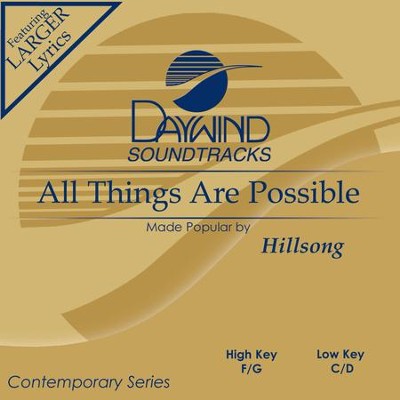 All Things Are Possible [Music Download]: Hillsong - Christianbook.com