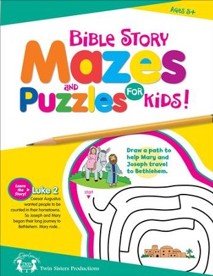 Bible Story Mazes and Puzzles for Kids Christian Puzzle Book & Digital Album Download  [Music Download] - 
