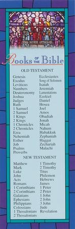 Bookmarks Package of 25 Books Of The Bible 