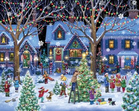 Christmas Cheer, 1000 Piece Jigsaw Puzzle: Randy Wollenmann ...