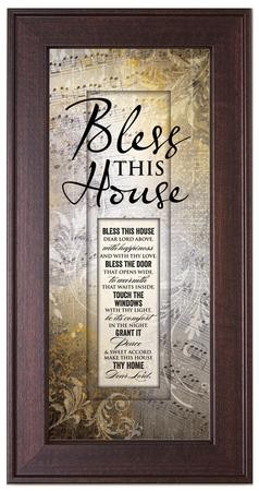 Made In USA H21 8" Bless this House 