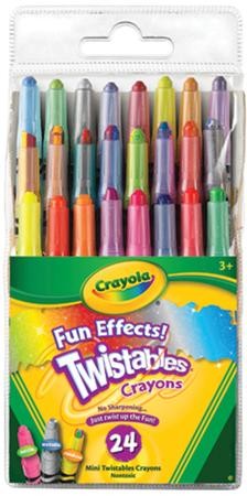 Crayola Fun Effects Mini Twistables Crayons, 24-Count, 1 pack – ToysCentral  - Europe