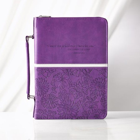 I Know the Plans Bible Cover, Purple, Large - Christianbook.com