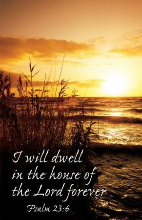 In the House of the Lord Forever (Psalm 23:6) Bulletins, 100 ...