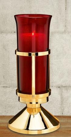 Red or Clear Church Sanctuary Lamp Candle Real Glass Globe chalice co + 