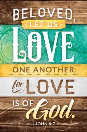 Beloved Let us Love One Another (I John 4:7) Bulletins, 100 ...