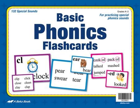 Abeka Basic Phonics Flashcards (K5; 132 cards) - Christianbook.com