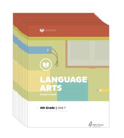 Lifepac Language Arts, Grade 4, Workbook Set: Alpha Omega ...