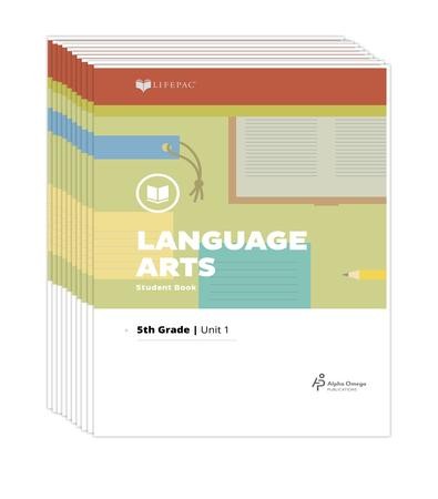 Lifepac Language Arts, Grade 5, Workbook Set: Alpha Omega ...