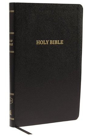 KJV Thinline Reference Bible, Bonded Leather, Black: 9780785215752 ...