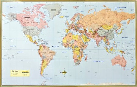 World Map Poster (Paper) 50 x 32: 9781423220848 - Christianbook.com