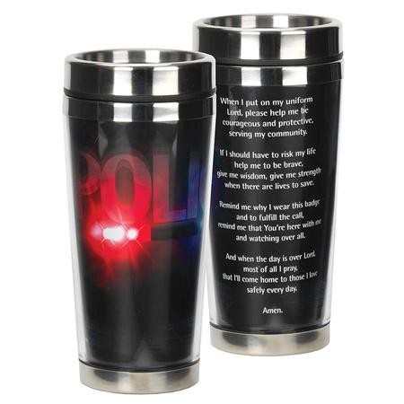 Police Officer's Prayer Stainless Steel Travel Mug - Christianbook.com