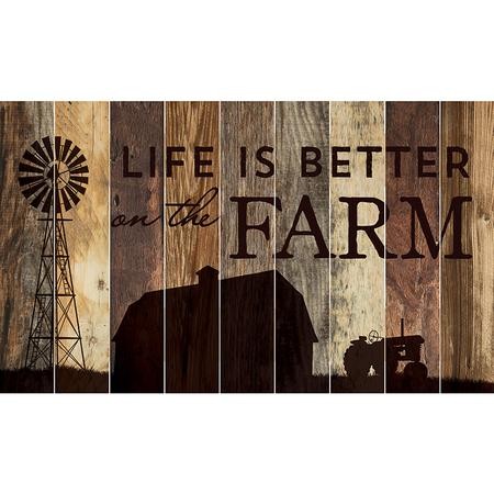 Life Is Better On The Farm Barn Board Wall Art Christianbook Com