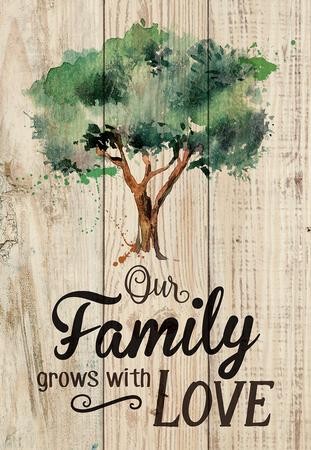 Our Family Grows With Love, Lath Art, Mini - Christianbook.com