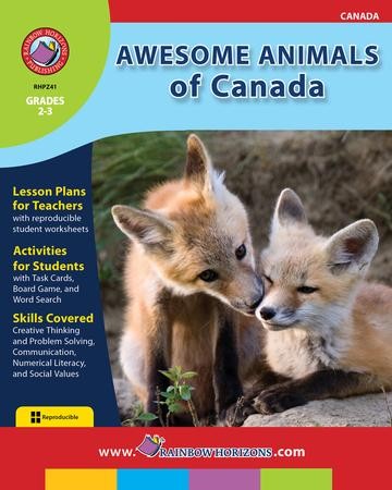 Awesome Animals of Canada Gr. 2-3 - PDF Download [Download]: Vera Trembach:  9781553197317 