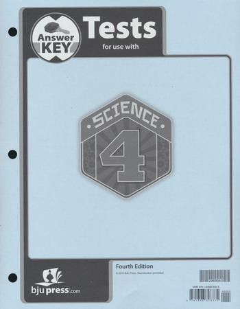 BJU Press Science 4 Tests Answer Key (4th Edition): 9781606828335 ...