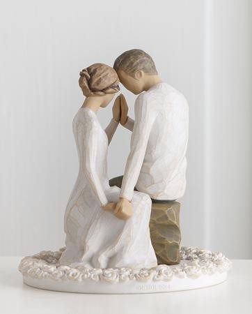 TOGETHER couple In Love Man and Woman WEDDING CAKE TOPPER top  Willow Tree GIFT 
